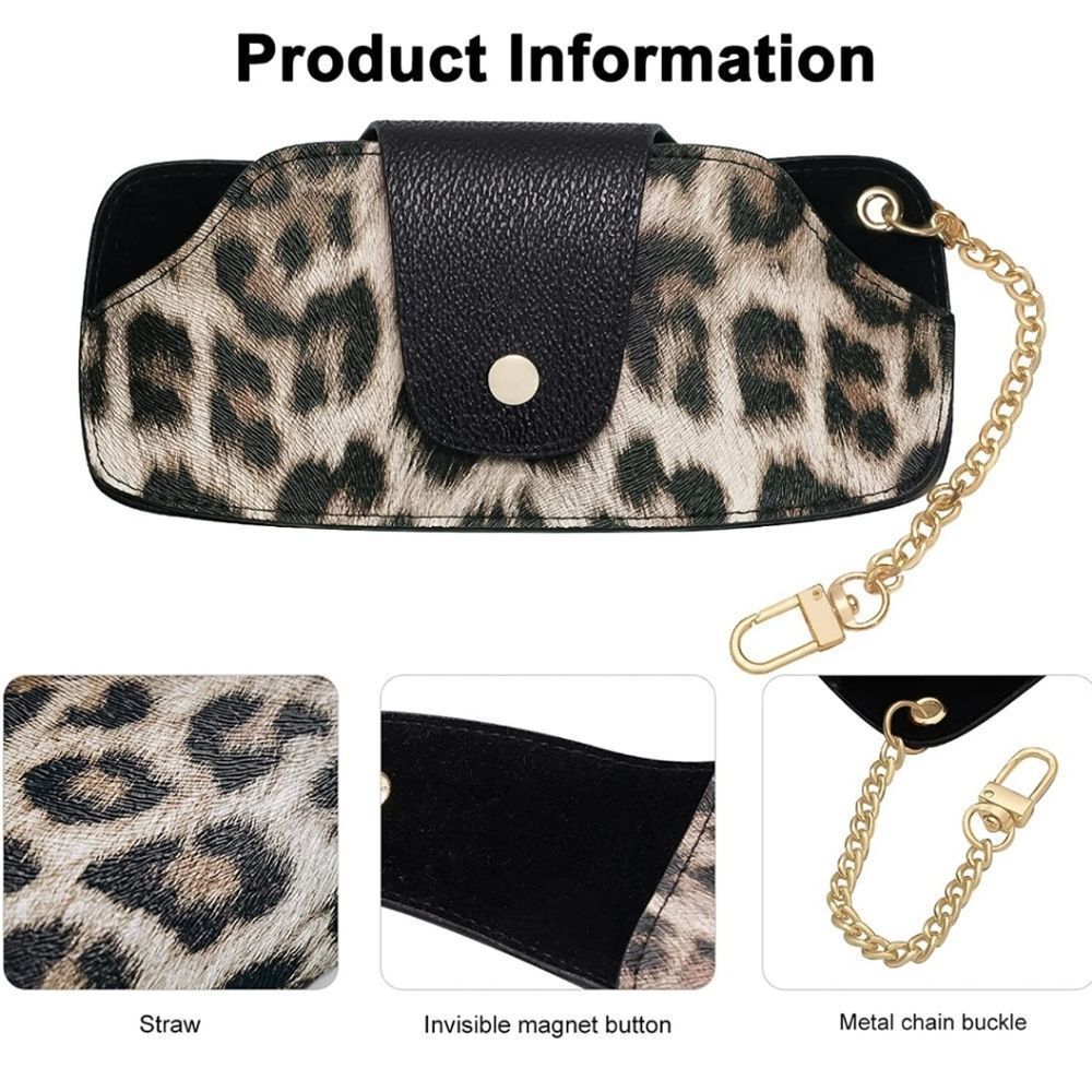 NWT Leopard Print Glasses Case